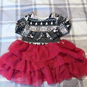 Little sleepies mickey Red Tulle Tiered Skirt Dress